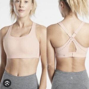 Athleta 34DD Pink Phenomena High Impact Sports Bra Lightly Lined Wireless